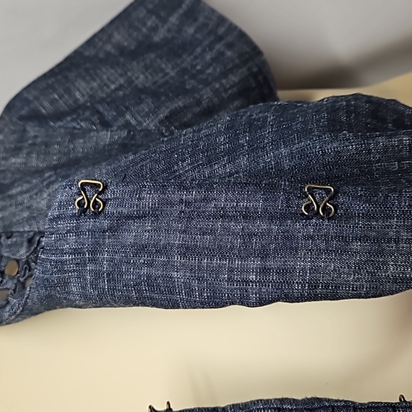 Coldwater Creek Jacket Navy Chambray - Picture 6 of 10